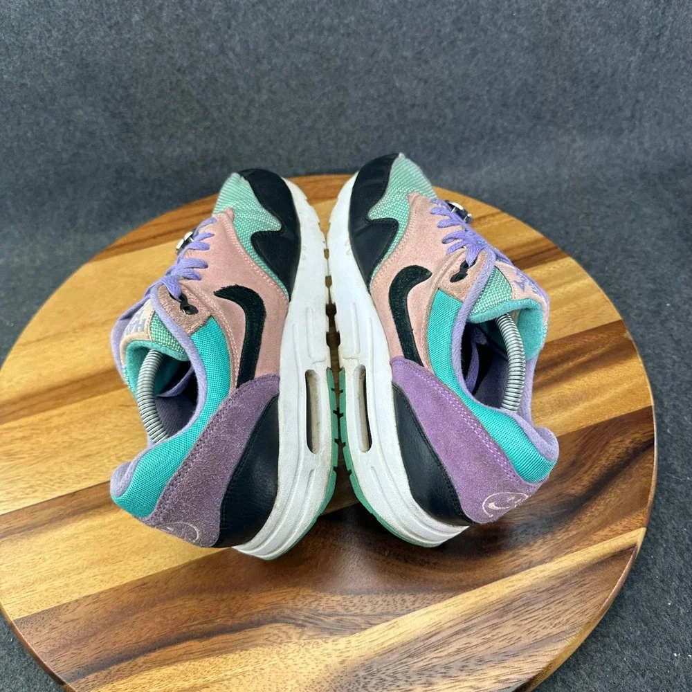 Nike Air Max 1 GS Have A Nike Day Teal Purple Pink Black Leather 6.5Y AT8131-001